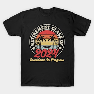 Retirement Class Of 2024 Countdown In Progress T-Shirt